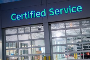 Certified Service Exterior Sign